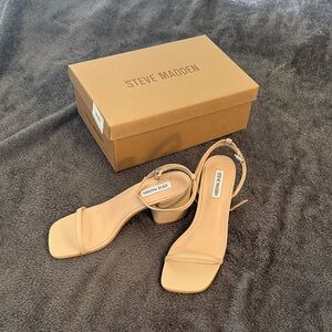 Steve Madden Beige Heeled Sandals